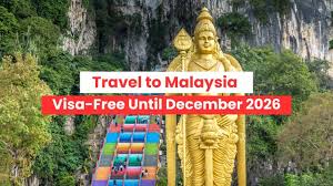 Indians Can Travel to Malaysia Without a Visa for 30 Days Until December 2026