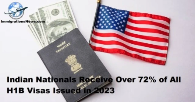 Indian Nationals Receive Over 72% of All H1B Visas Issued in 2023
